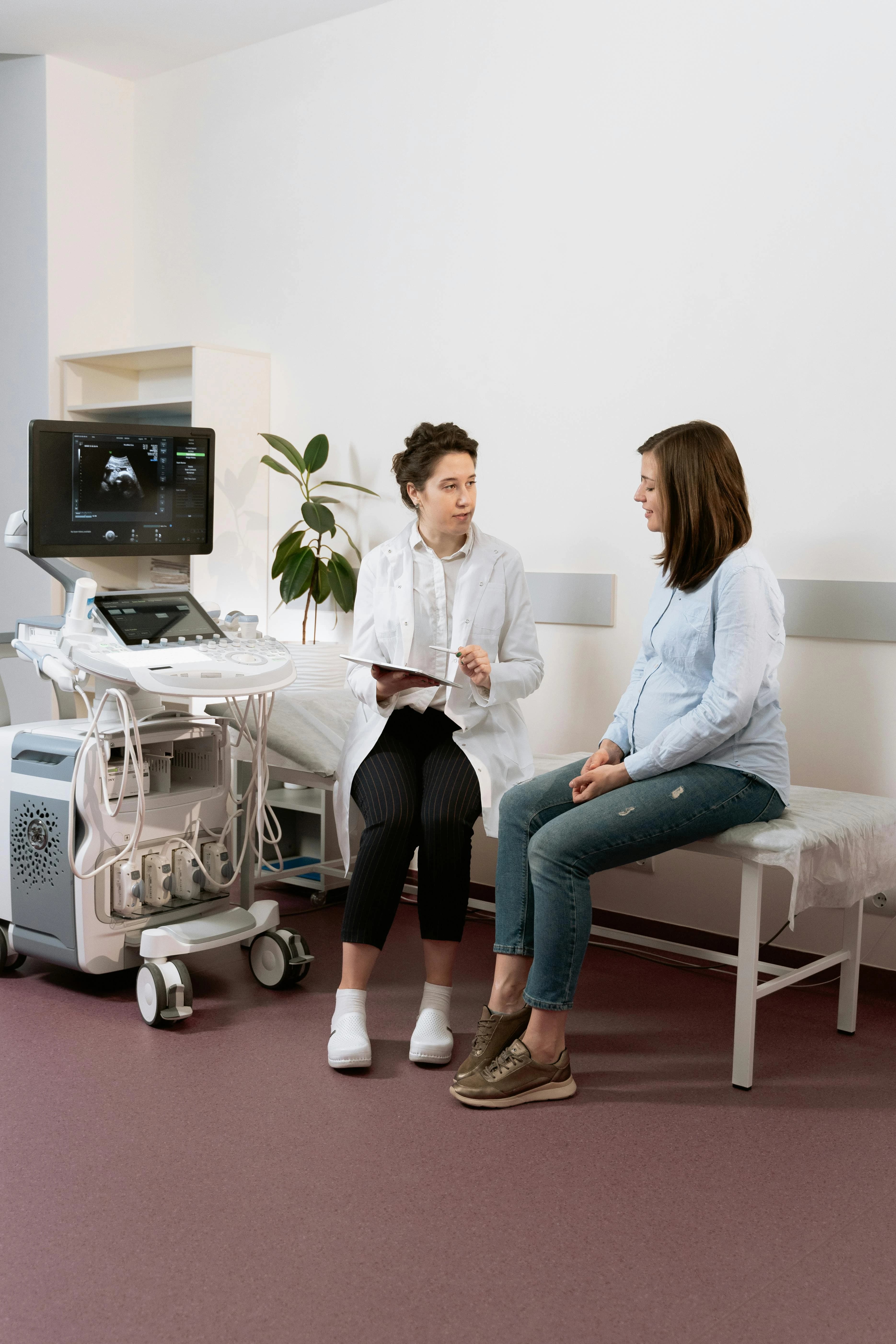 Doctor talking to patient